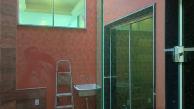 Sala comercial no Centro com recepção, 2 salas com excelente acabamento 